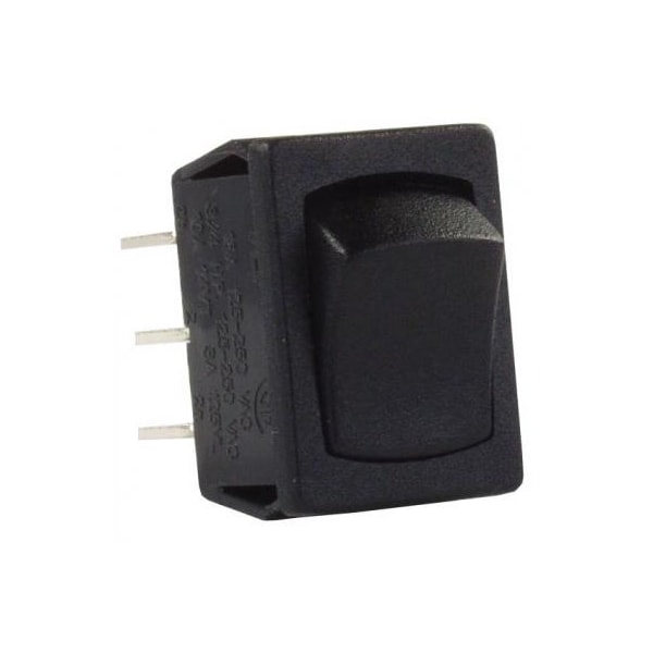 Jr Products MINI-12V DOUBLE POLE ON/ON SWITCH, BLACK 12805 - main